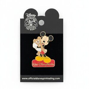 MICKEY MOUSE Official DISNEY Trading PIN with DUFFY Teddy Bear Walt Disney World